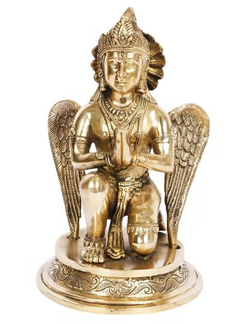 Ідол для Пуджі Лорда Гаруди Для захисту від зла, Статуя Бога, Латунь, Золото - 7 см
Ідол для Пуджі Лорда Гаруди Для захисту від зла, Статуя Бога, Латунь, Золото - 7 см