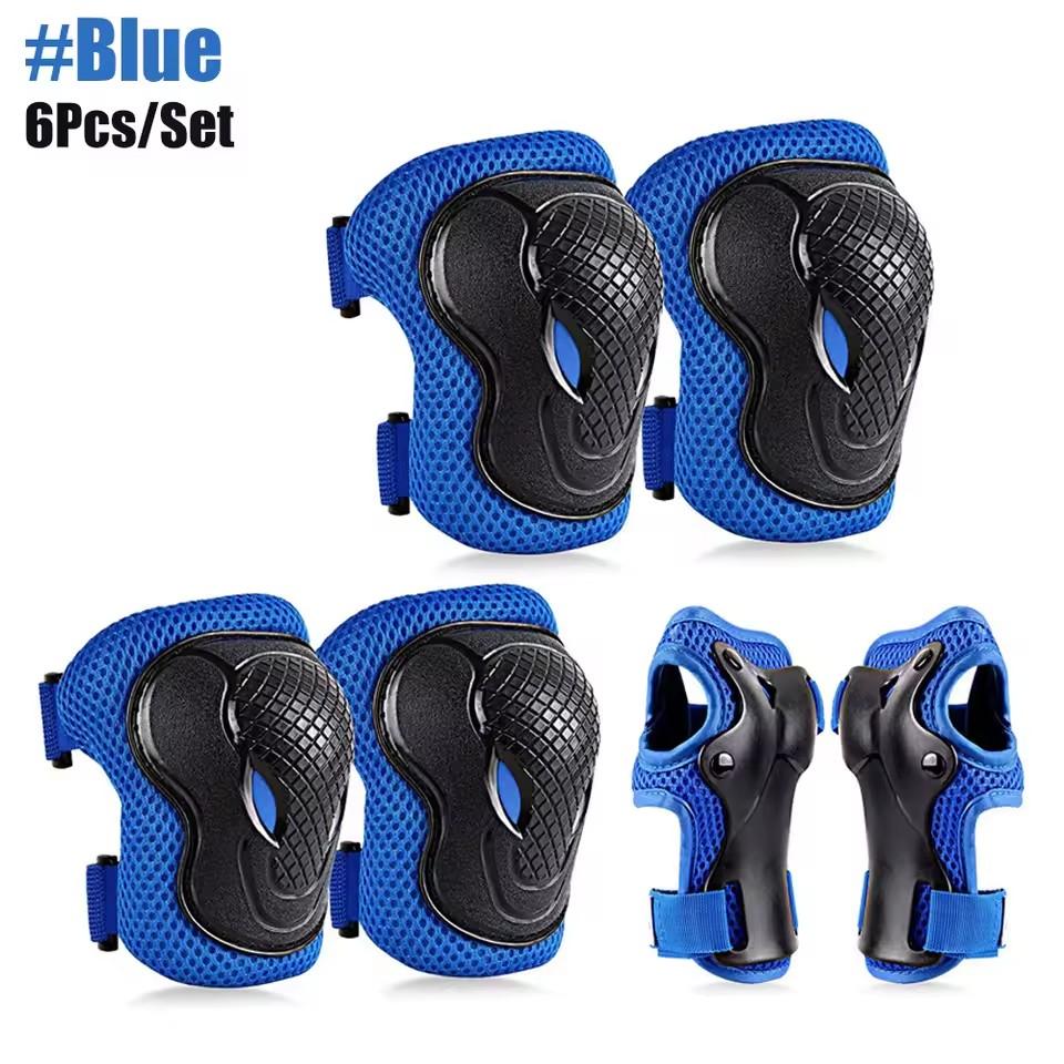 6 In 1 Kids/Youth Protective Gear Set, Kids Knee Pads Elbow Pads & Wrist Guard for Scooter, Skateboard, Bicycle, Inline Skating S синий
6 In 1 Kids/Youth Protective Gear Set, Kids Knee Pads Elbow Pads & Wrist Guard for Scooter, Skateboard, Bicycle, Inline Skating S синий