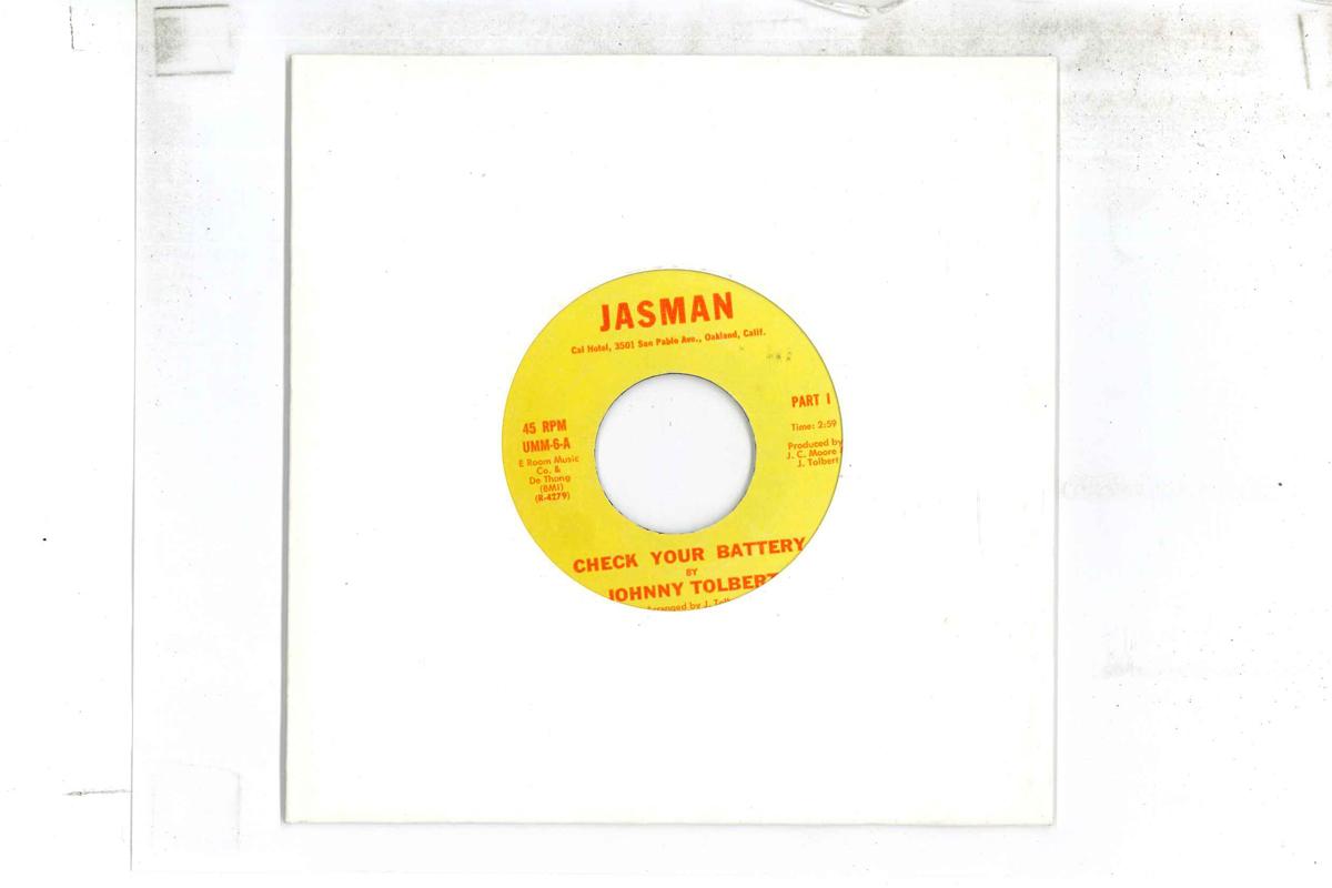 7inch Record JOHNNY TOLBERT Check Your Battery UMM6 JASMAN 1972 US SoulFunk Used
7inch Record JOHNNY TOLBERT Check Your Battery UMM6 JASMAN 1972 US SoulFunk Used