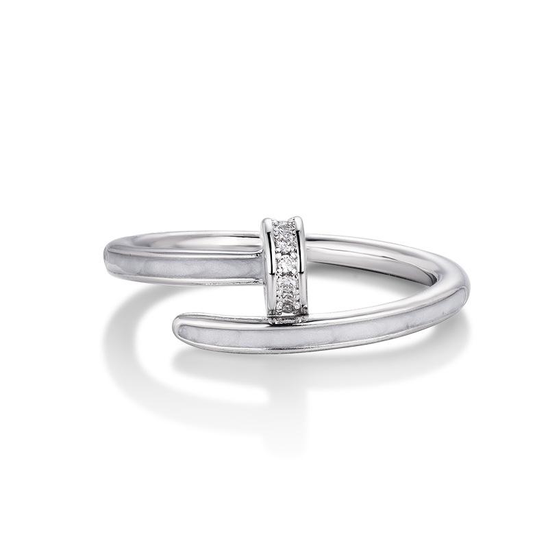 Hot-selling 18k Seiko micro-set nail ring personalized ring gold-plated
Hot-selling 18k Seiko micro-set nail ring personalized ring gold-plated
