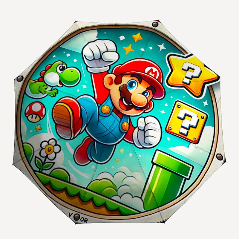 1PC Mario Adventure Auto Open/Close Folding Umbrella, Windproof 8 Ribs Construction, Lightweight Travel Umbrella, Ideal Gift, 063
1PC Mario Adventure Auto Open/Close Folding Umbrella, Windproof 8 Ribs Construction, Lightweight Travel Umbrella, Ideal Gift, 063