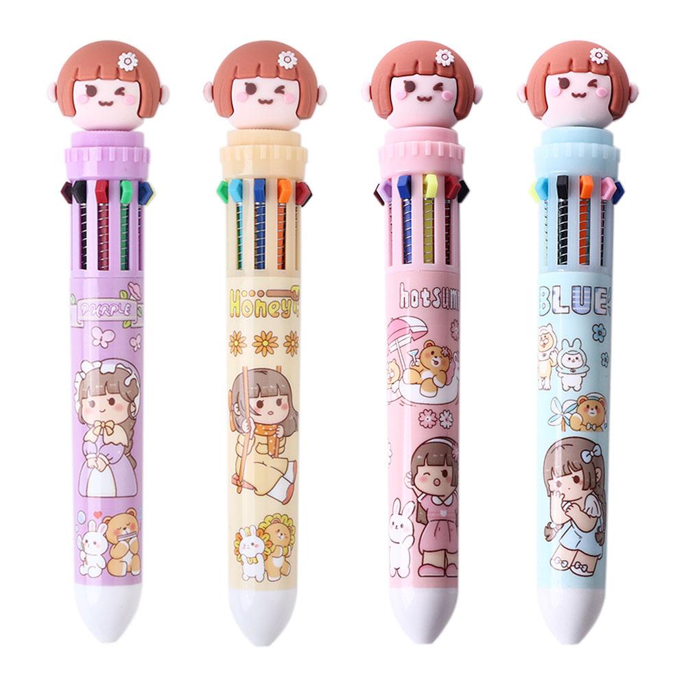 Supplies Neutral Pen Sweet Heart Girl Multicolored Pens Signature Pen Ballpoint Pen Color Ink Pen
Supplies Neutral Pen Sweet Heart Girl Multicolored Pens Signature Pen Ballpoint Pen Color Ink Pen