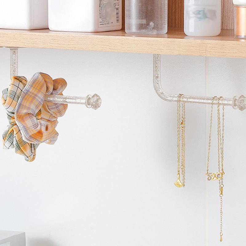New Crystal Wall Hair Rope Holder Rack Multi-purpose Jewelry Necklace Bracelet Organizer Stand Wall Key Cloth Bag Hanger Hook
New Crystal Wall Hair Rope Holder Rack Multi-purpose Jewelry Necklace Bracelet Organizer Stand Wall Key Cloth Bag Hanger Hook