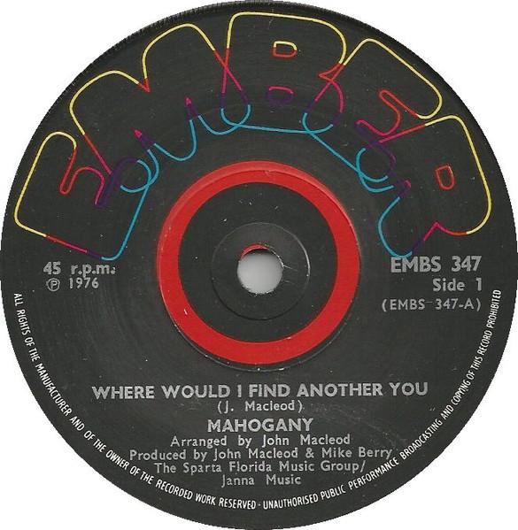 7-дюймовая пластинка МАХОГАНИ Where Would I Find Another You EMBS347 Ember Records 1976 UK Поп Б/у
7-дюймовая пластинка МАХОГАНИ Where Would I Find Another You EMBS347 Ember Records 1976 UK Поп Б/у