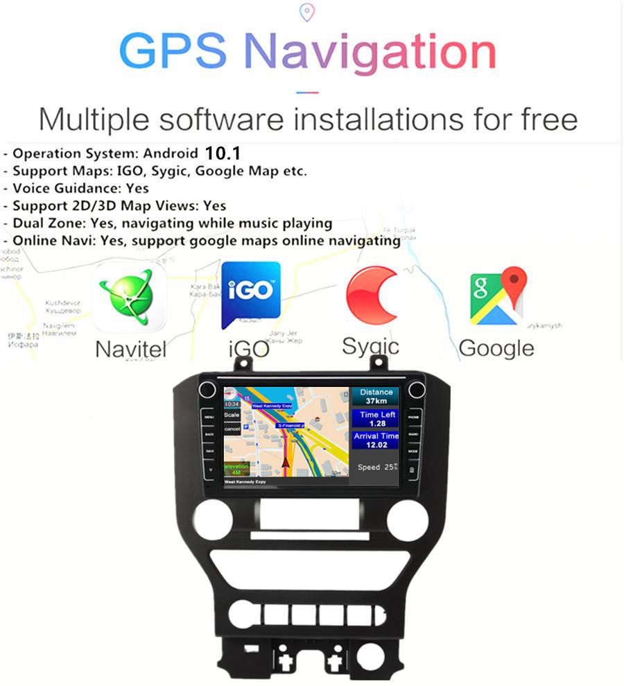 Mustang navigation all-in-one machine 15-21-F2 8-inch knob comes standard
Mustang navigation all-in-one machine 15-21-F2 8-inch knob comes standard