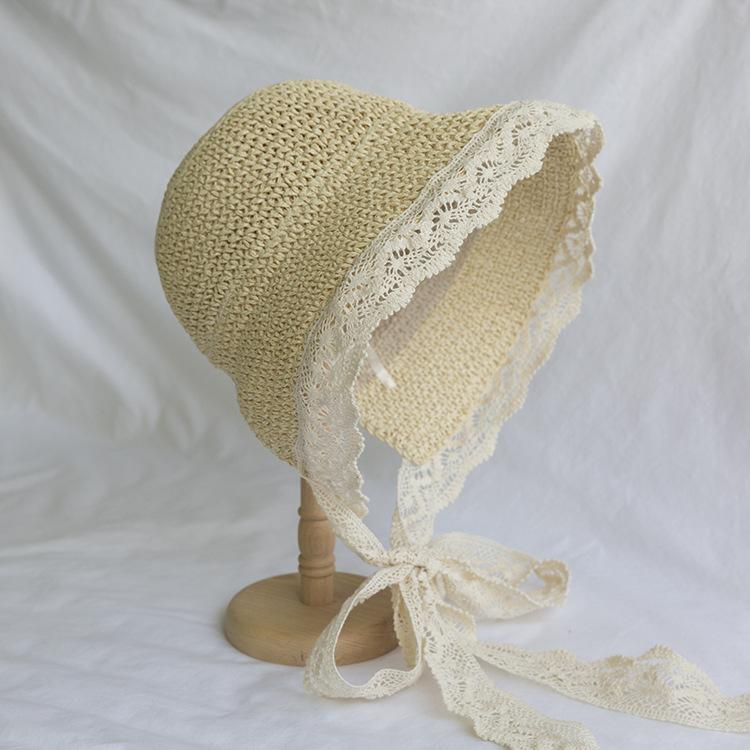 Соломенная шляпа женская летняя кружевная завязка пляжная шляпа маленькая свежая морской отдых солнцезащитный козырек шляпа завязка Children (48-52cm)
Соломенная шляпа женская летняя кружевная завязка пляжная шляпа маленькая свежая морской отдых солнцезащитный козырек шляпа завязка Children (48-52cm)