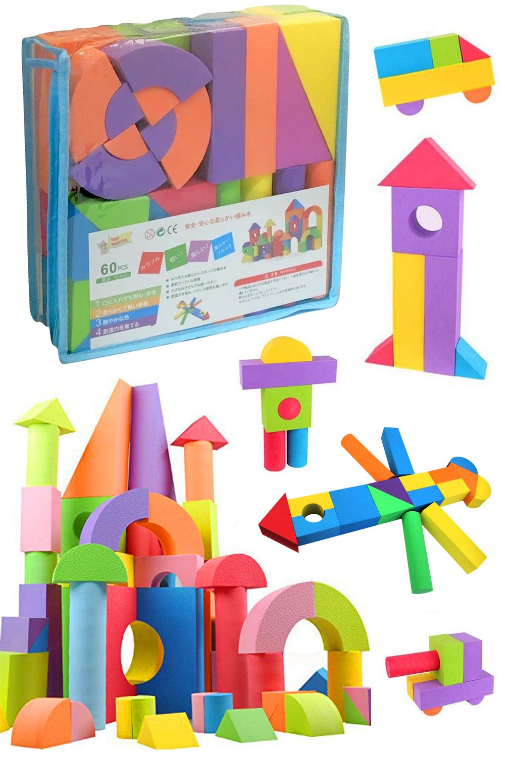 Мягкий Мягкий Стандарт 60 с Хранением EVA Мягкий Строительный Образовательный Развивает Вдохновляет Подарок для Малыша Подарок Блоки, Цумики, Набор, Красочный, Штуки, Сумка,
Мягкий Мягкий Стандарт 60 с Хранением EVA Мягкий Строительный Образовательный Развивает Вдохновляет Подарок для Малыша Подарок Блоки, Цумики, Набор, Красочный, Штуки, Сумка,