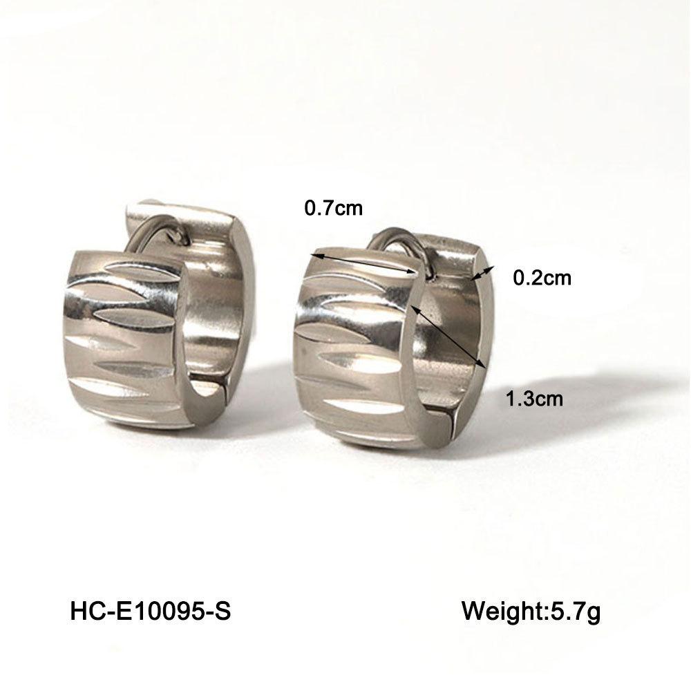 18K Gold Plated Titanium Steel Wide Band Ear Buckles, Women s Fashionable Versatile Earrings Accessories
18K Gold Plated Titanium Steel Wide Band Ear Buckles, Women s Fashionable Versatile Earrings Accessories