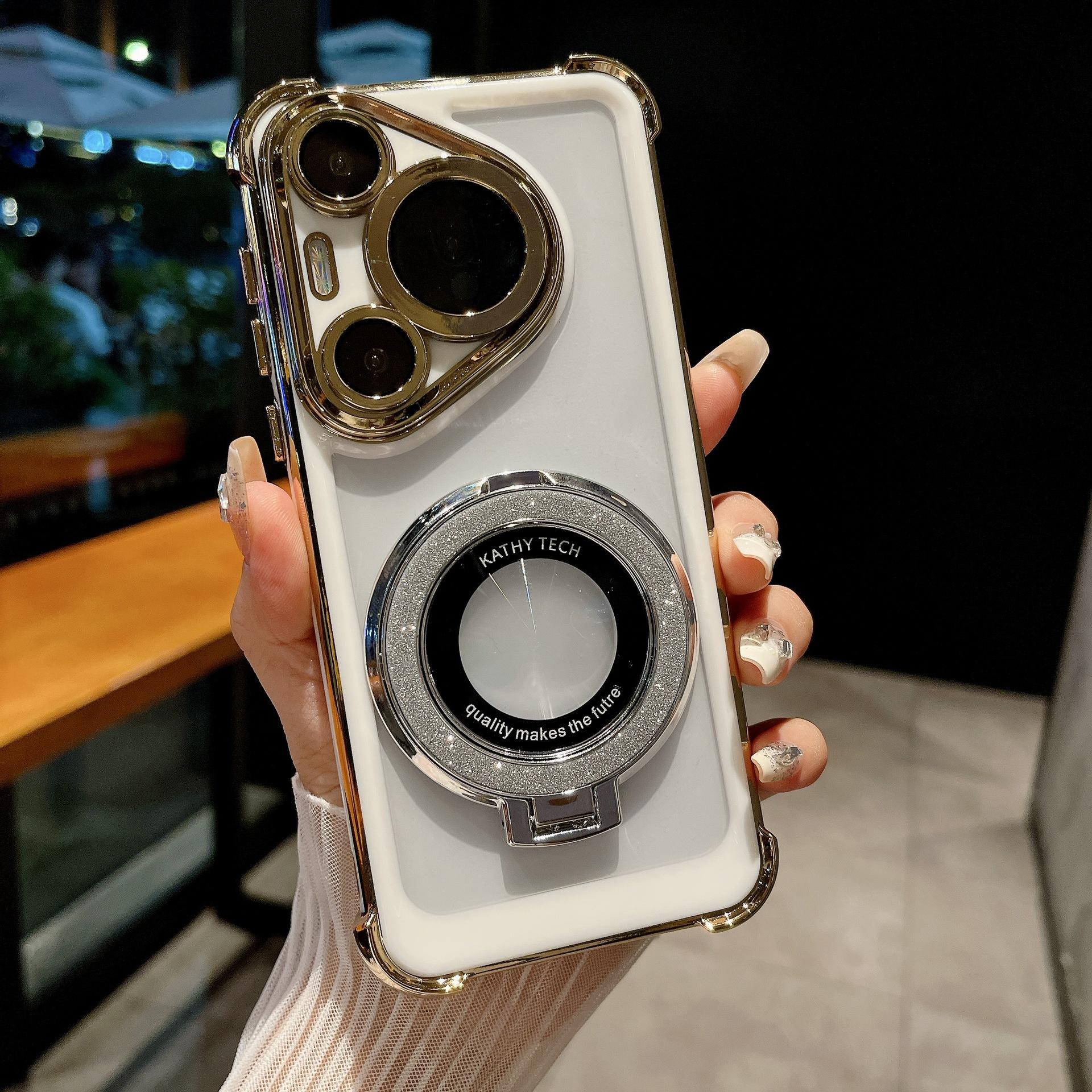 The Electroplated Four-corner Dual-color Glitter Magnetic Stand Is Suitable for The Huawei P70PRO Phone Case and MATE60 Lens Film To Prevent Drops MATE60
The Electroplated Four-corner Dual-color Glitter Magnetic Stand Is Suitable for The Huawei P70PRO Phone Case and MATE60 Lens Film To Prevent Drops MATE60