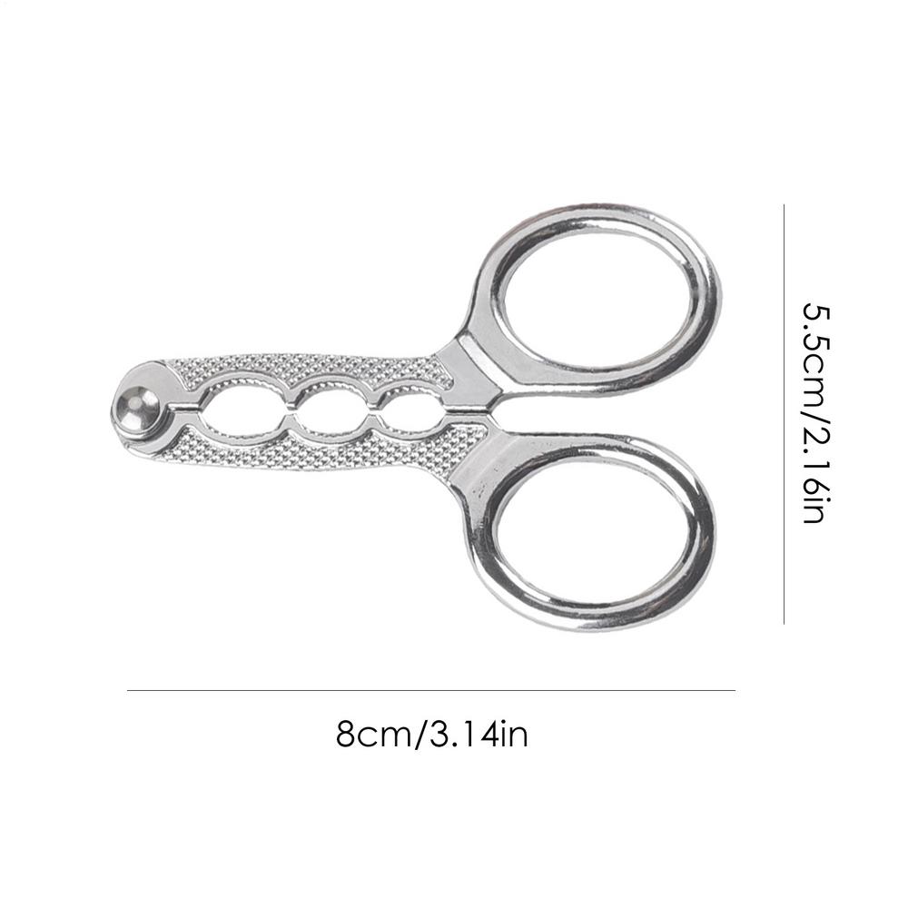 Small Nut Cracker Zinc Alloy Shell Opener Nutcracker Hard Shell Artifact Scissor-Style Cracker Plier Multifunctional срібний
Small Nut Cracker Zinc Alloy Shell Opener Nutcracker Hard Shell Artifact Scissor-Style Cracker Plier Multifunctional срібний