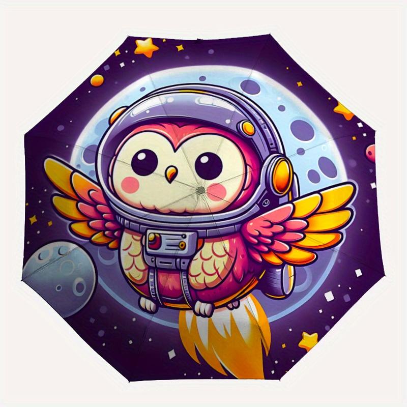 1pc Owl Astronaut Automatic Open/close Umbrella, 8-Rib sturdy structure, Portable Travel Umbrella, Parties, Everyday Use, Outdoor Accessory,
1pc Owl Astronaut Automatic Open/close Umbrella, 8-Rib sturdy structure, Portable Travel Umbrella, Parties, Everyday Use, Outdoor Accessory,