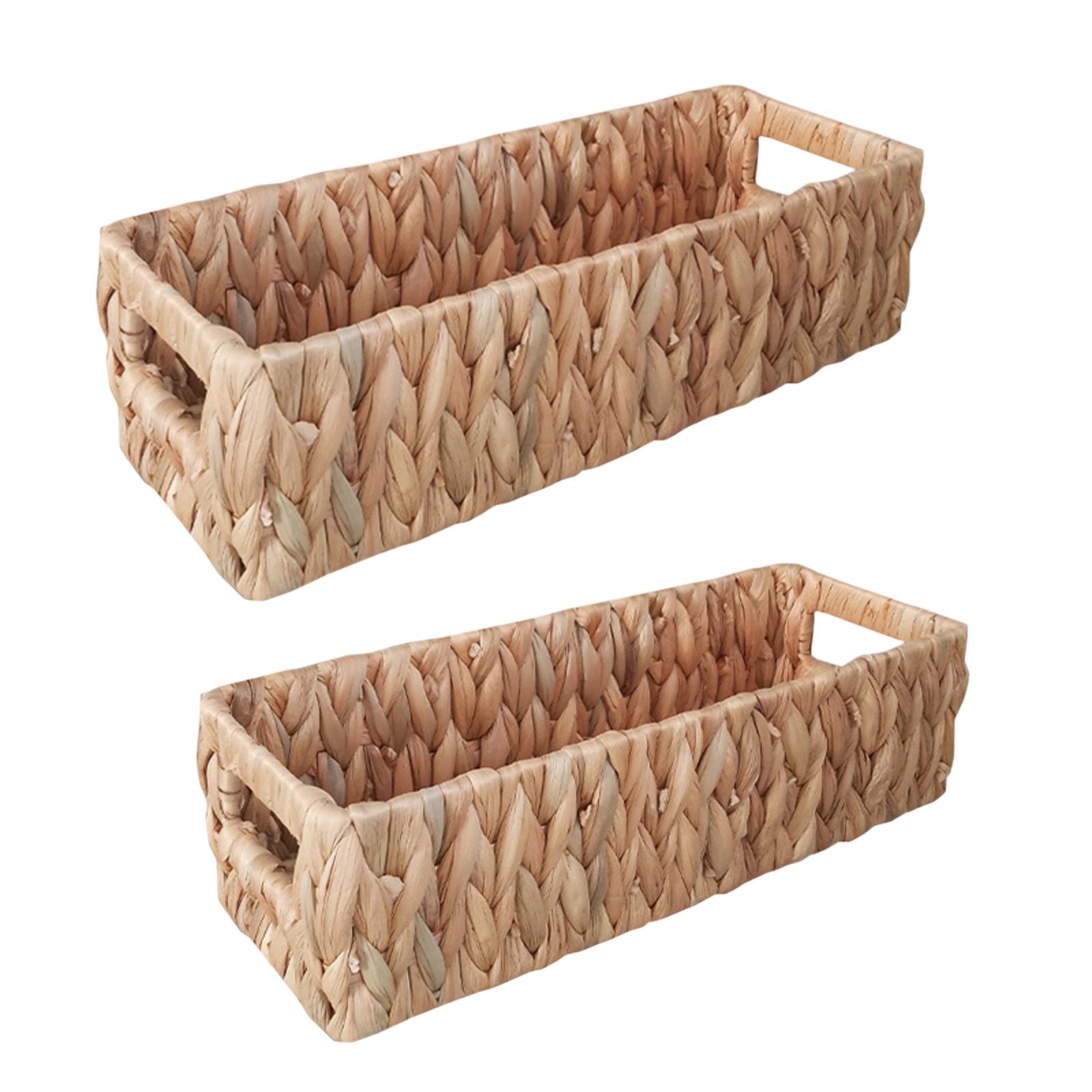 Woven Storage Basket Set Rectangular Organizer Baskets with Handles Natural Material Durable Handcrafted Storage Solution for Home and Office One Size
Woven Storage Basket Set Rectangular Organizer Baskets with Handles Natural Material Durable Handcrafted Storage Solution for Home and Office One Size