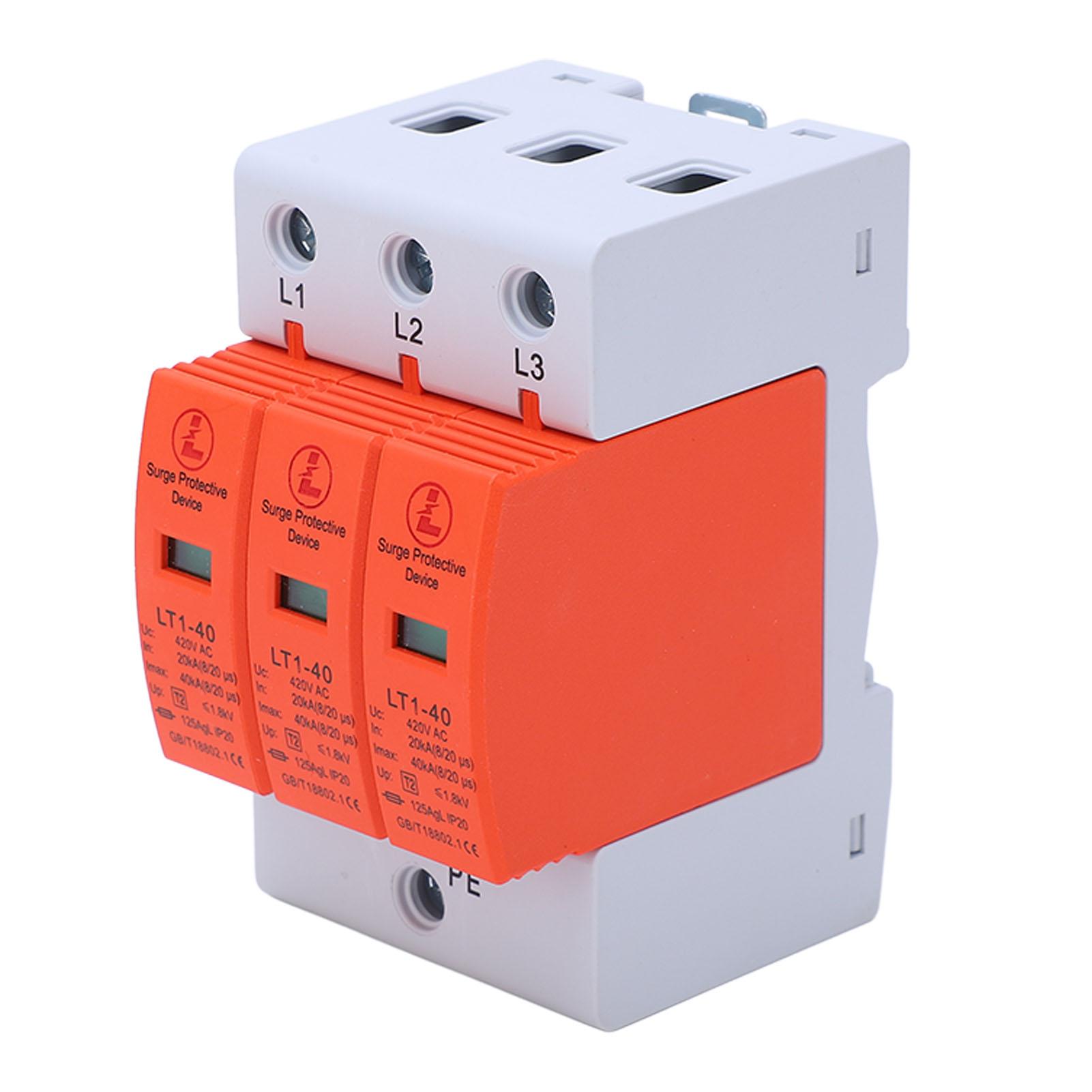 Surge Protective Device Breaker Protector Home Improvement Electrical Supplies AC420V 2040KA 3P
Surge Protective Device Breaker Protector Home Improvement Electrical Supplies AC420V 2040KA 3P