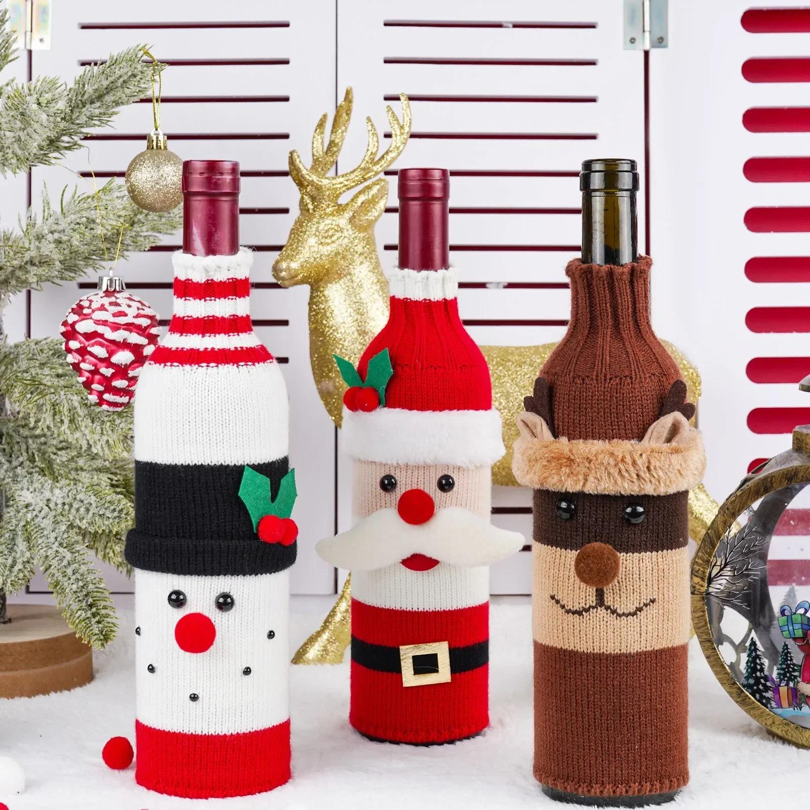 Cartoon Santa Snowman Knitted Wine Bottle Cover Merry Christmas Decoration Champagne Bottle Cover 2025 Merry Christmas Ornaments 15x3x16cm
Cartoon Santa Snowman Knitted Wine Bottle Cover Merry Christmas Decoration Champagne Bottle Cover 2025 Merry Christmas Ornaments 15x3x16cm