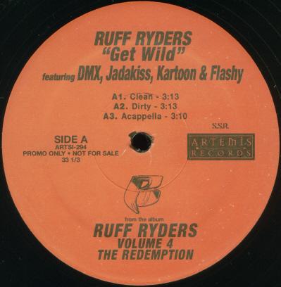 12inch Record RUFF RYDERS - Get Wild ARTSI294PROMO Artemis Records 2005 US Rap & Hip-Hop/R&B Used
12inch Record RUFF RYDERS - Get Wild ARTSI294PROMO Artemis Records 2005 US Rap & Hip-Hop/R&B Used