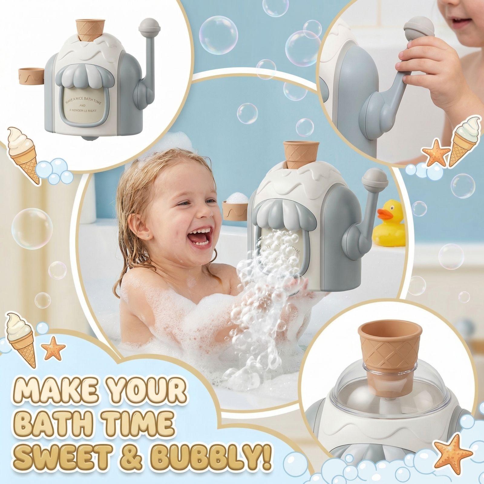Bubble Bath Machine, Bath Toys For Toddlers, Ice Cream Machine Bubble Machine Bath Toys Bubble Cake Toy Set Water Bath Toys, Toys For Boys And Girls One Size
Bubble Bath Machine, Bath Toys For Toddlers, Ice Cream Machine Bubble Machine Bath Toys Bubble Cake Toy Set Water Bath Toys, Toys For Boys And Girls One Size