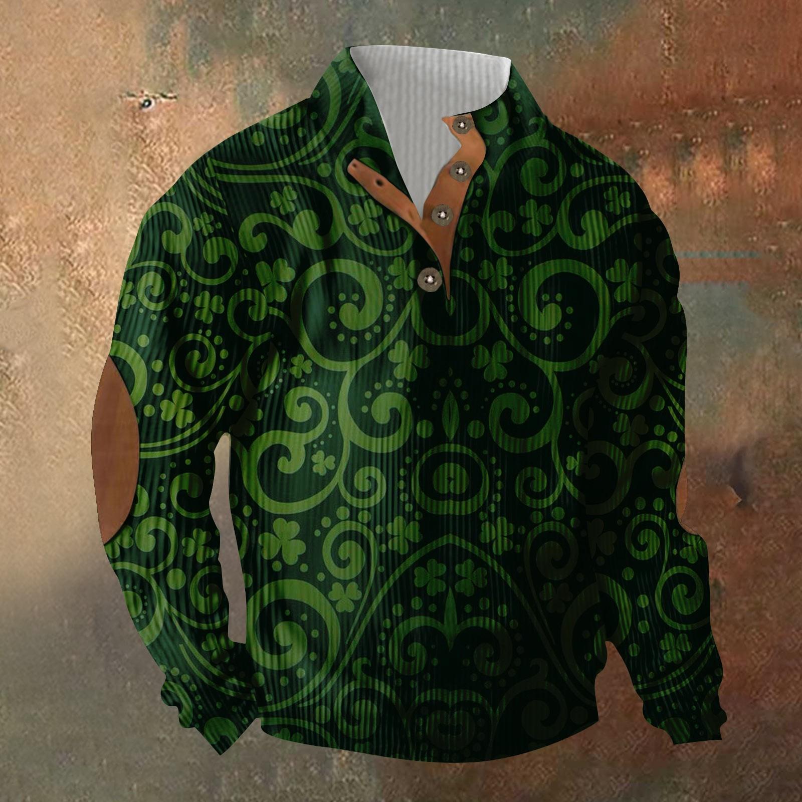 Трикотажный принт на 3 пуговицах - вельветовый мужской свитшот со стоячим воротником и карманом, повседневный свитшот на пуговицах для активного отдыха L
Трикотажный принт на 3 пуговицах - вельветовый мужской свитшот со стоячим воротником и карманом, повседневный свитшот на пуговицах для активного отдыха L