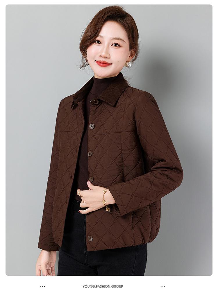 Stylish Women s Diamond Quilted Corduroy Lapel Jacket, Slim Fit for Early Spring 2026. XL кавовий
Stylish Women s Diamond Quilted Corduroy Lapel Jacket, Slim Fit for Early Spring 2026. XL кавовий