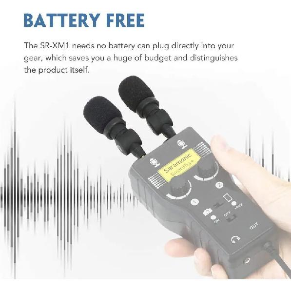 Saramonic SR-XM1 3.5mm TRS Plug and Play Microphone for DSLR Cameras Camcorders Audio Mixer Recorder Zoom Live Streaming Youtube
Saramonic SR-XM1 3.5mm TRS Plug and Play Microphone for DSLR Cameras Camcorders Audio Mixer Recorder Zoom Live Streaming Youtube