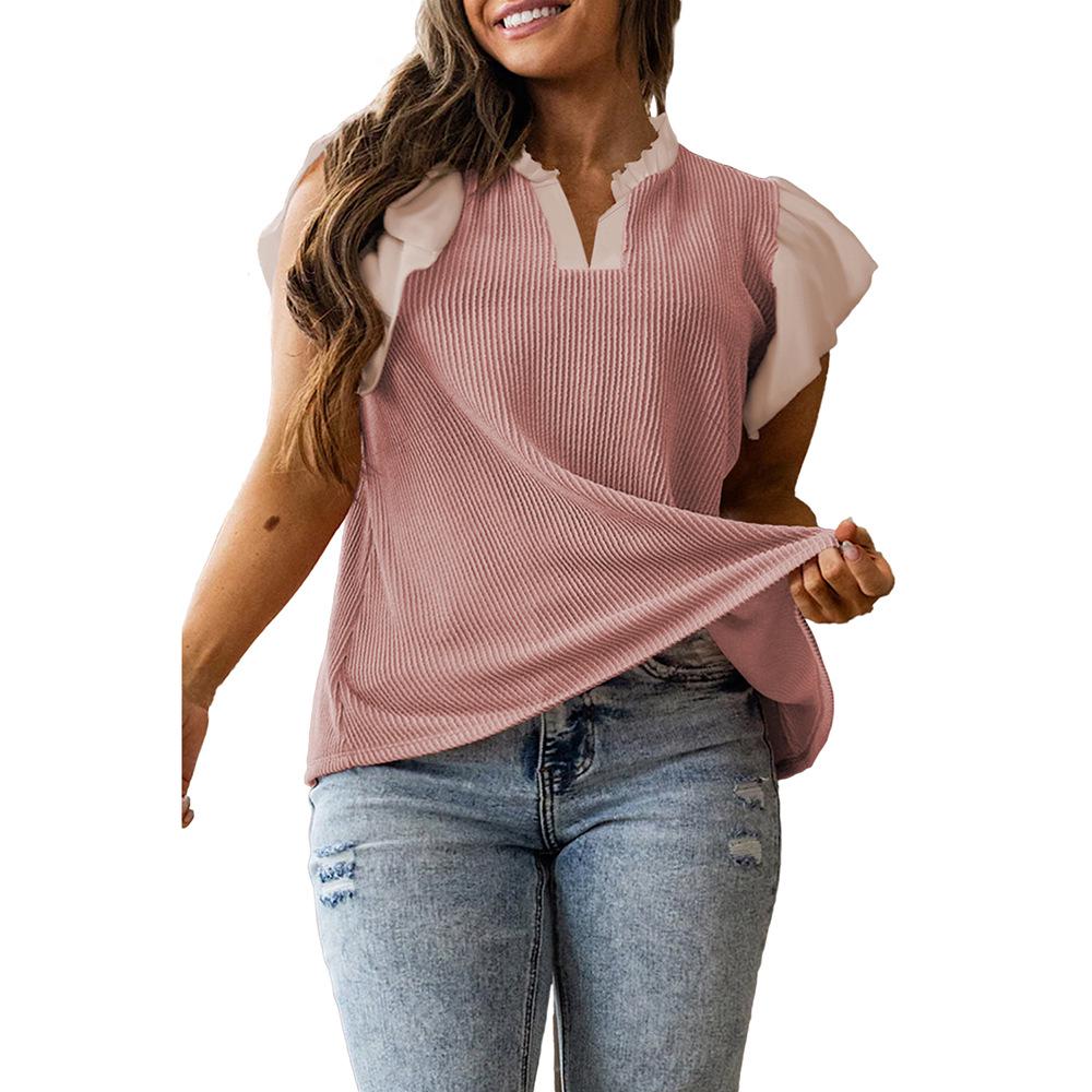 Shi Ying Plus Size V-neck Summer Knitwear: Women s Pullover with Ruffle Three-quarter Sleeves 4X хакі
Shi Ying Plus Size V-neck Summer Knitwear: Women s Pullover with Ruffle Three-quarter Sleeves 4X хакі