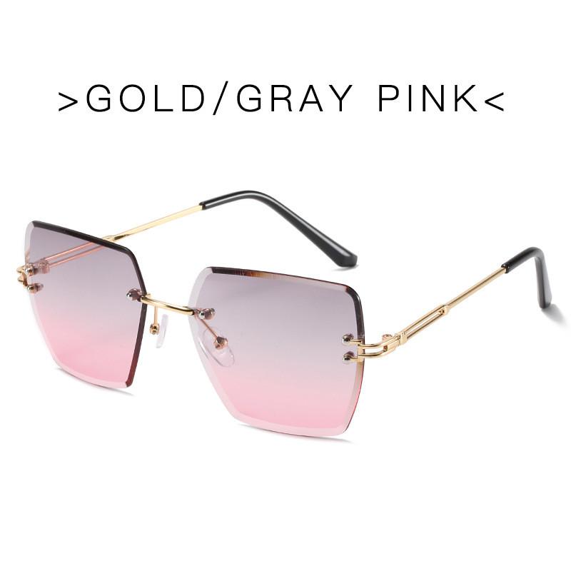 Fashion Frameless Square Sunglasses Female With Pink Lenses For Travel And Parties StyleB
Fashion Frameless Square Sunglasses Female With Pink Lenses For Travel And Parties StyleB