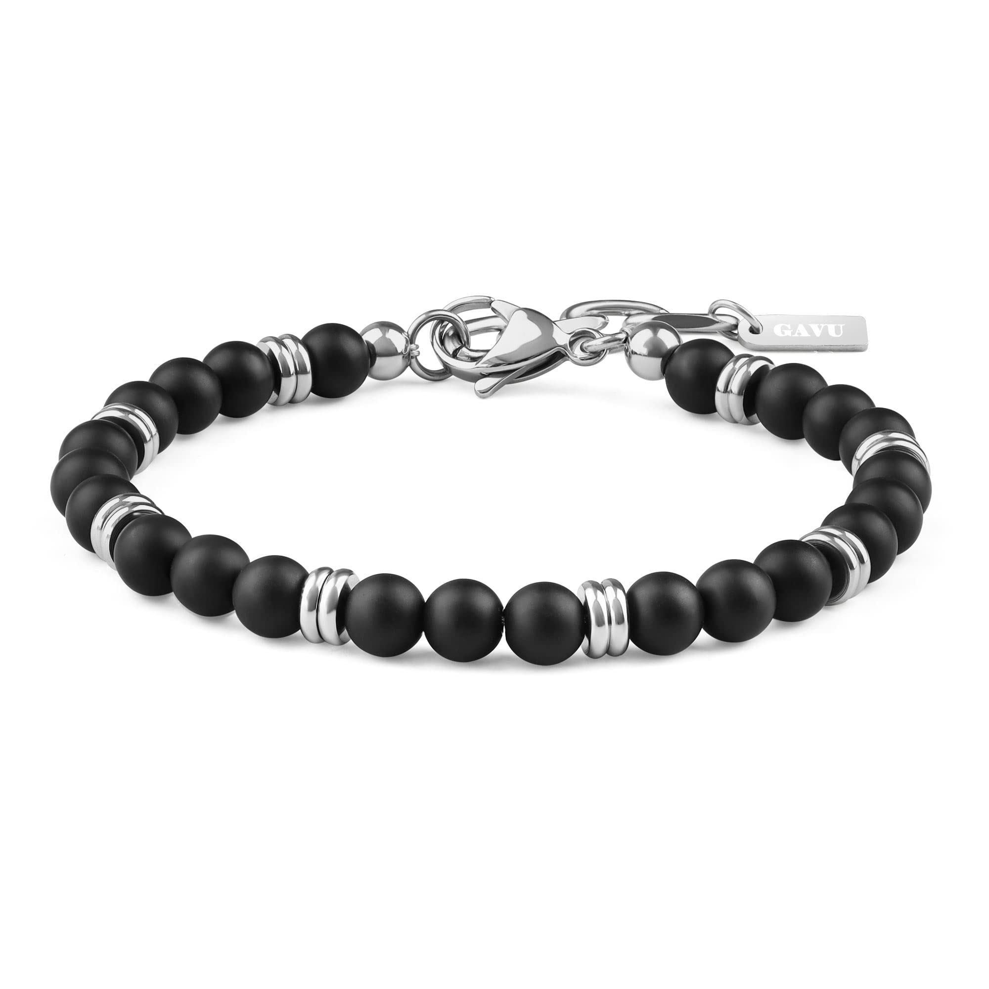 GAVU Matte Onyx Stainless Steel Amulet Power Stone Bracelet for Men
GAVU Matte Onyx Stainless Steel Amulet Power Stone Bracelet for Men