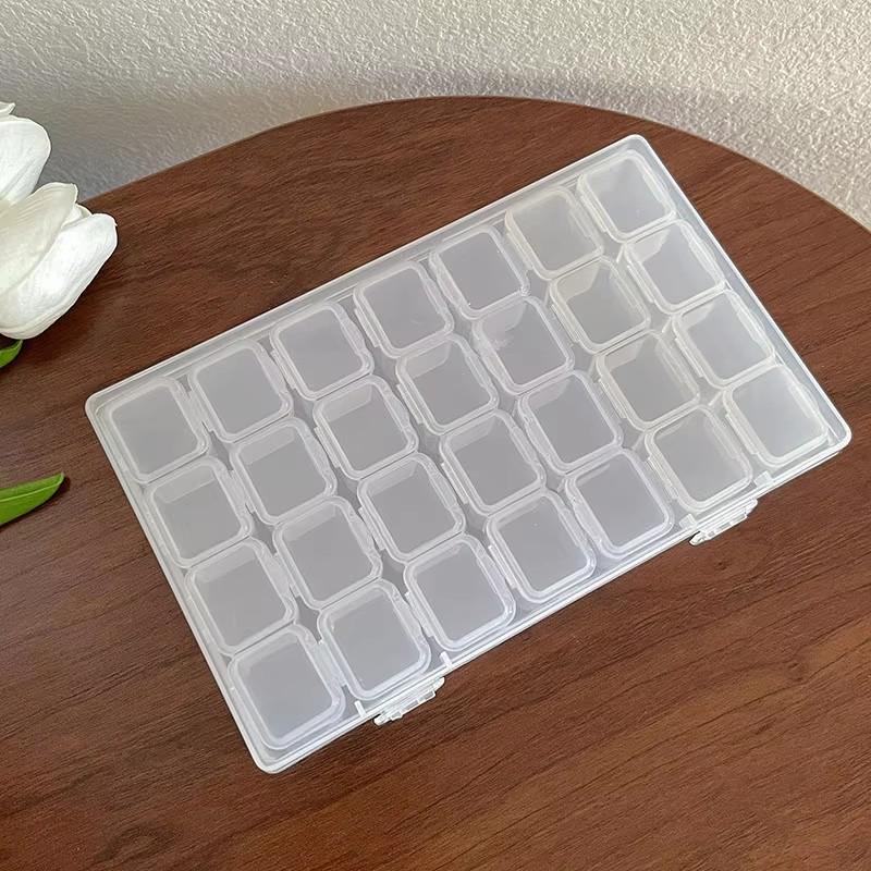 1 pack 28/56 transparent jewelry box dustproof multi-compartment storage box for earrings and necklaces
1 pack 28/56 transparent jewelry box dustproof multi-compartment storage box for earrings and necklaces