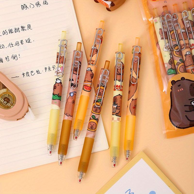 Back to school season 12pcs 0.5mm cartoon Kapibala print press pen bullet press neutral pen black writing pen creative stationery Random style 12pcs
Back to school season 12pcs 0.5mm cartoon Kapibala print press pen bullet press neutral pen black writing pen creative stationery Random style 12pcs