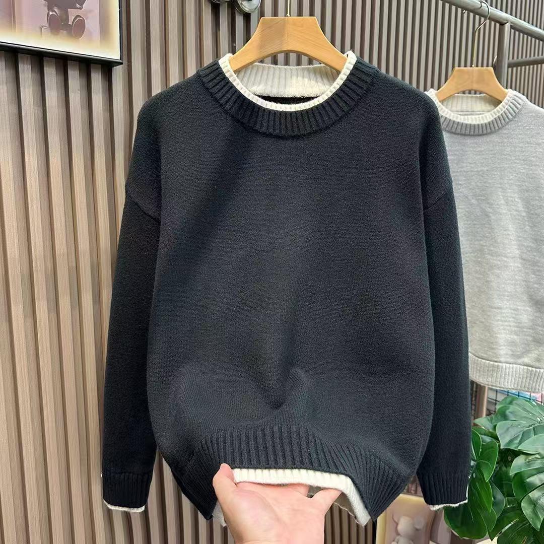 Unisex Korean-Style Two-Piece Sweater: High-End Winter Knitwear Warm Casual Jacket 3XL (80-85 kg) чорний
Unisex Korean-Style Two-Piece Sweater: High-End Winter Knitwear Warm Casual Jacket 3XL (80-85 kg) чорний