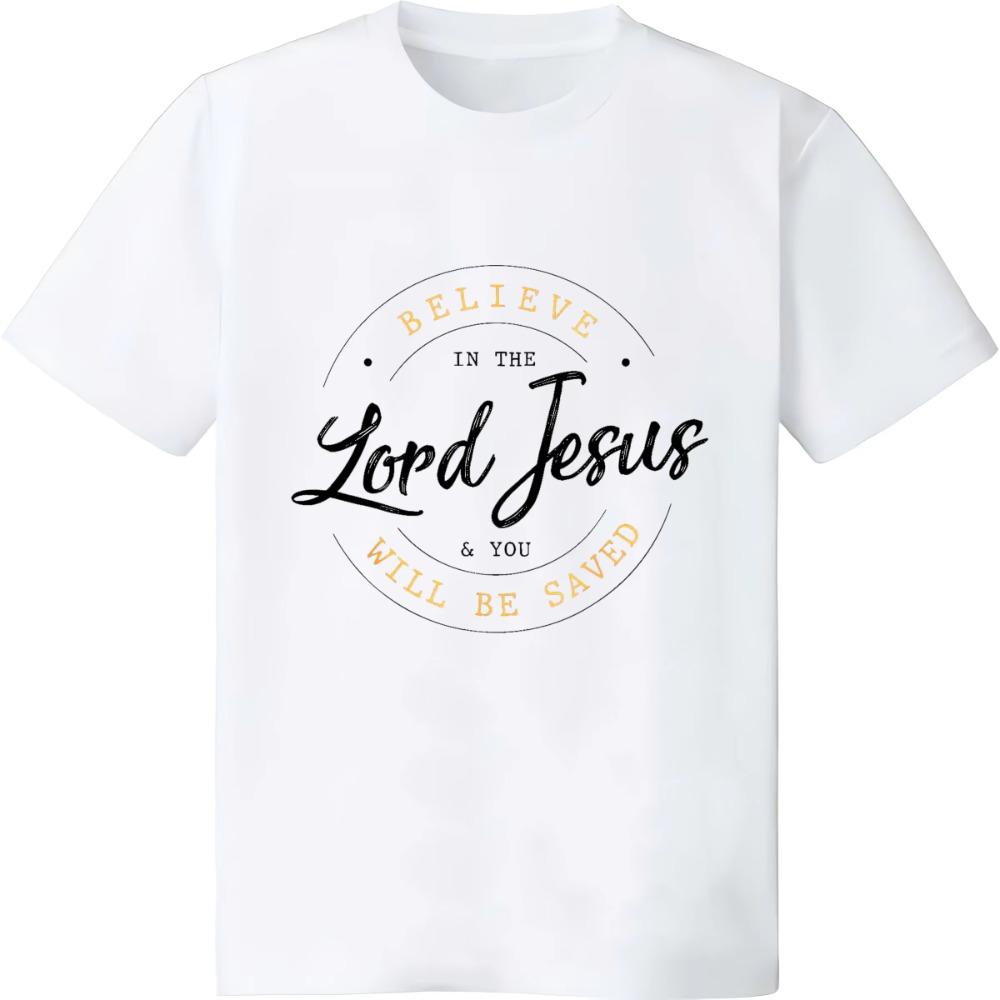 Cotton Oversize T Shirt Believe in The Lord Jesus and Your Saved Christian Womens and Unisexs Print Unisex TShirt 4XL
Cotton Oversize T Shirt Believe in The Lord Jesus and Your Saved Christian Womens and Unisexs Print Unisex TShirt 4XL