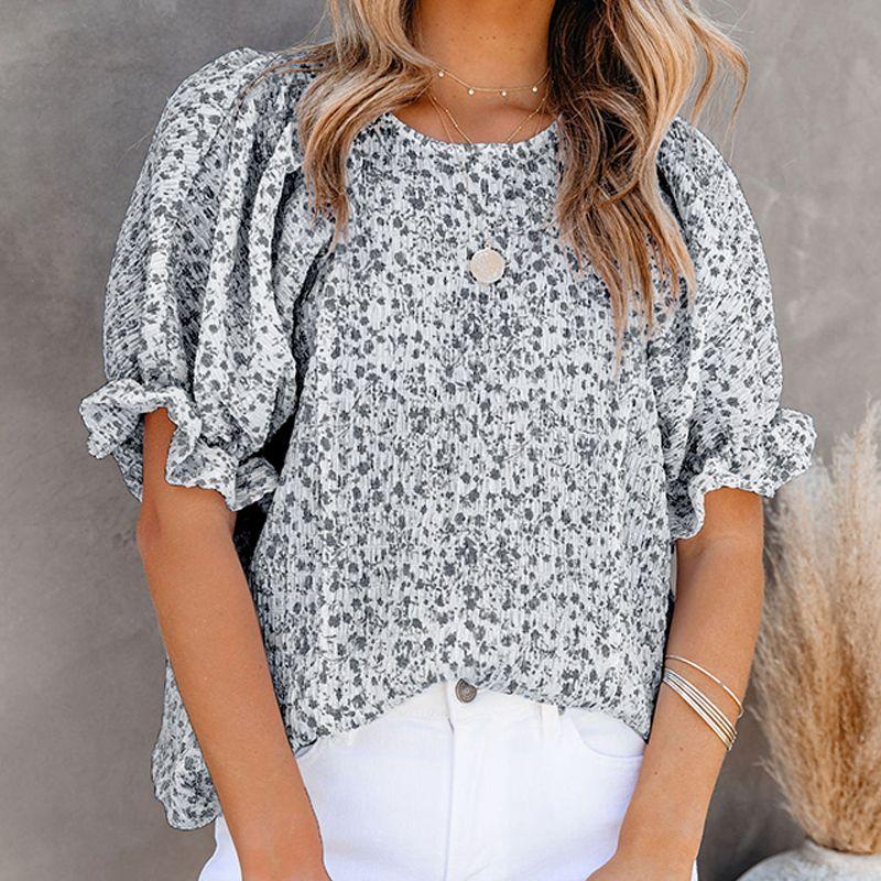 Модный тонкий шифоновый пуловер с принтом, круглым вырезом и короткими рукавами Black M code fits (55.00 kg-62.50 kg
Модный тонкий шифоновый пуловер с принтом, круглым вырезом и короткими рукавами Black M code fits (55.00 kg-62.50 kg