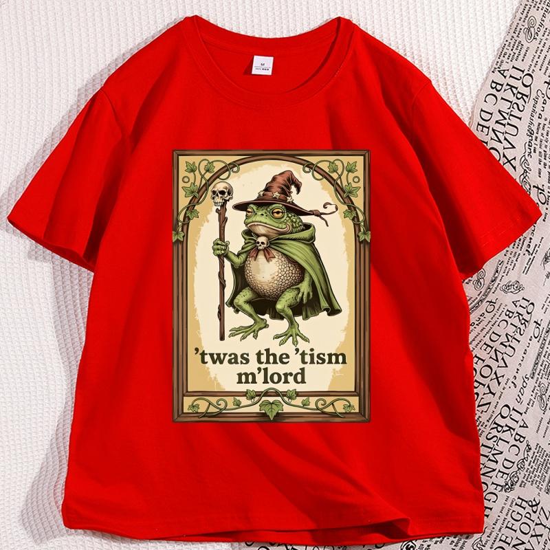 Mens Funny Wizard Frog Autism Tshirt Loose Short Sleeve Leisure Wear T Shirt Cotton Round Neck Mens Clothes Printed Oversized S
Mens Funny Wizard Frog Autism Tshirt Loose Short Sleeve Leisure Wear T Shirt Cotton Round Neck Mens Clothes Printed Oversized S