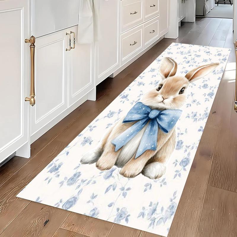 Cute Rabbit Pattern Long Runner Rug Fresh Floral Non-Slip Kitchen Mat Hallway Entrance Doormat Soft Absorbent Home Carpet 40X120CM
Cute Rabbit Pattern Long Runner Rug Fresh Floral Non-Slip Kitchen Mat Hallway Entrance Doormat Soft Absorbent Home Carpet 40X120CM