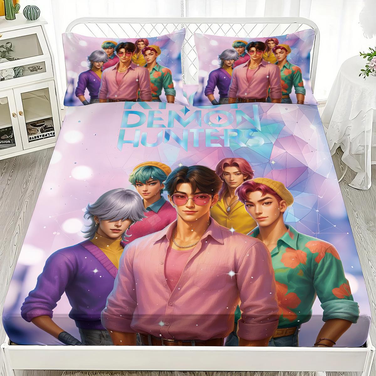 Saja Boys Team Fitted Sheet DemonHunters Print coreless Fitted Sheet Set Multi Size Soft Bedspread Bedroom Bedding Decoration 140x200x30cm-3pcs
Saja Boys Team Fitted Sheet DemonHunters Print coreless Fitted Sheet Set Multi Size Soft Bedspread Bedroom Bedding Decoration 140x200x30cm-3pcs