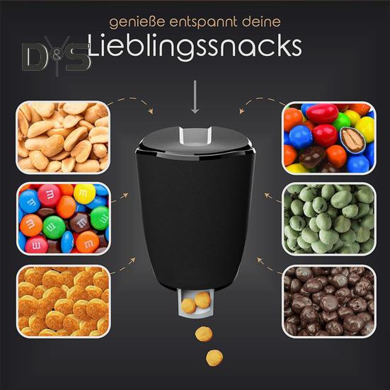 Автоматический дозатор закусок для арахиса, шоколада, ядер кешью, сухофруктов, портативный контейнер для дозирования орехов, чтобы держать пальцы в чистоте, тип пресса
Автоматический дозатор закусок для арахиса, шоколада, ядер кешью, сухофруктов, портативный контейнер для дозирования орехов, чтобы держать пальцы в чистоте, тип пресса