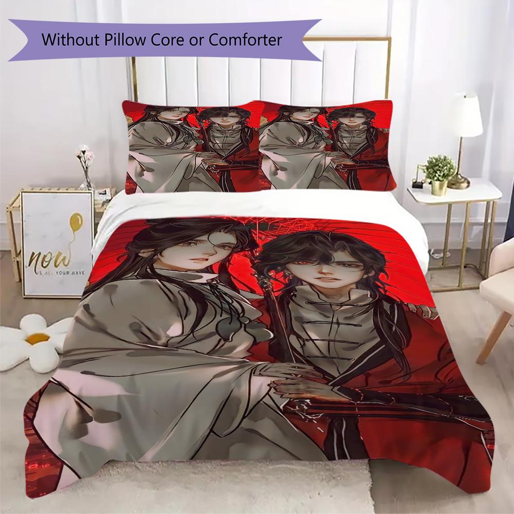 1PC Heaven Official s Blessing Bedding Quilt Set Quilt Cover Pillowcase Home Decoration Gift (1 * duvet cover + 2 * pillowcase, without core)A1 135x200cm
1PC Heaven Official s Blessing Bedding Quilt Set Quilt Cover Pillowcase Home Decoration Gift (1 * duvet cover + 2 * pillowcase, without core)A1 135x200cm