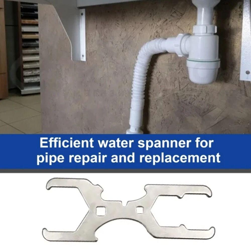 High-efficiency Filter Sink Strainer Wrench Spanner Plumbing Wrench Steel Tap Tool срібний
High-efficiency Filter Sink Strainer Wrench Spanner Plumbing Wrench Steel Tap Tool срібний