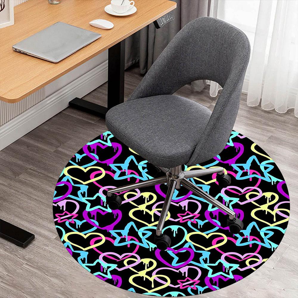 1pc Heart Star Round Chair mat Area Rug - Non-Slip, Floor Mat for Office, Bedroom, and Indoor Decor -1002013 80cm by 80cm
1pc Heart Star Round Chair mat Area Rug - Non-Slip, Floor Mat for Office, Bedroom, and Indoor Decor -1002013 80cm by 80cm