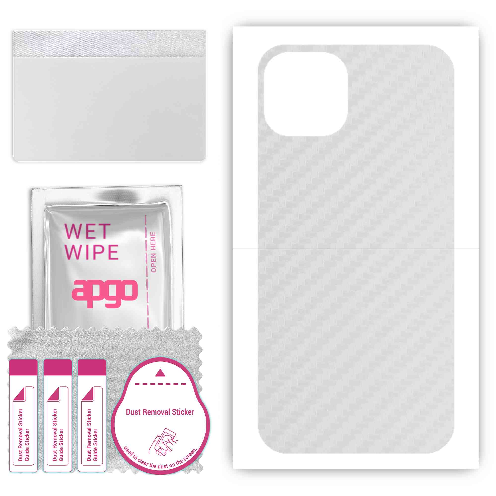Apgo Protective Skin Sticker для задньої панелі, сумісний з Apple iPhone 13, Wrap Film, Foil, Vinyl - Pattern Transparent Carbon
Apgo Protective Skin Sticker для задньої панелі, сумісний з Apple iPhone 13, Wrap Film, Foil, Vinyl - Pattern Transparent Carbon