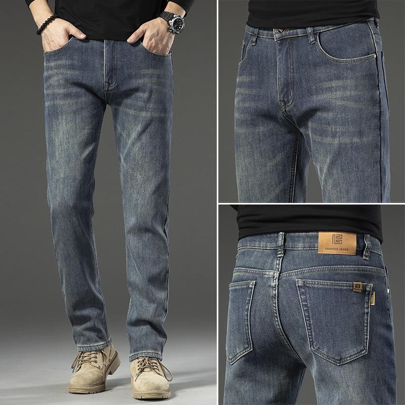 Spring And Autumn New Style Mid-High Waist Retro Color Stretch Men s Jeans Men s Slim Straight Versatile Trendy Brand 28 синий
Spring And Autumn New Style Mid-High Waist Retro Color Stretch Men s Jeans Men s Slim Straight Versatile Trendy Brand 28 синий