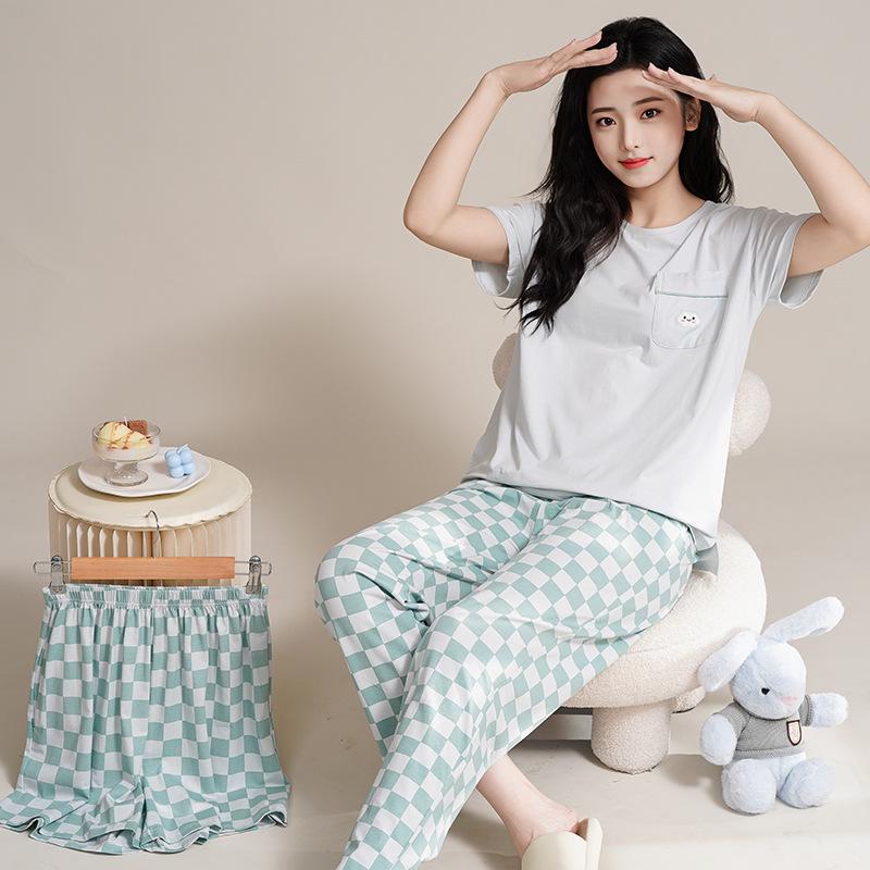 Women s Summer Three-Piece Pajama Set, Pure Cotton, Short Sleeve, 2026 Style, Sweet Casual, Versatile for Outside Wear and Home Comfort Large
Women s Summer Three-Piece Pajama Set, Pure Cotton, Short Sleeve, 2026 Style, Sweet Casual, Versatile for Outside Wear and Home Comfort Large