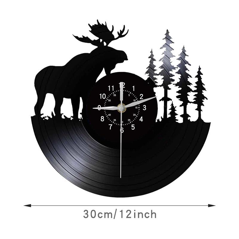 Elk Vinyl Wall Clock Vintage Black Creative 12 inch Wall Clock Creative Bedroom, Living Room, Animal Theme Decoration (black,12 inch) чорний
Elk Vinyl Wall Clock Vintage Black Creative 12 inch Wall Clock Creative Bedroom, Living Room, Animal Theme Decoration (black,12 inch) чорний