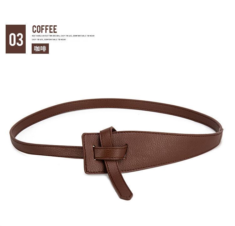 New Style Coat Belt Korean Version Simple Style Belt for Women Irregular Buckle Trench Coat Knotted Waist Belt Waist Seal 115cm коричневий
New Style Coat Belt Korean Version Simple Style Belt for Women Irregular Buckle Trench Coat Knotted Waist Belt Waist Seal 115cm коричневий