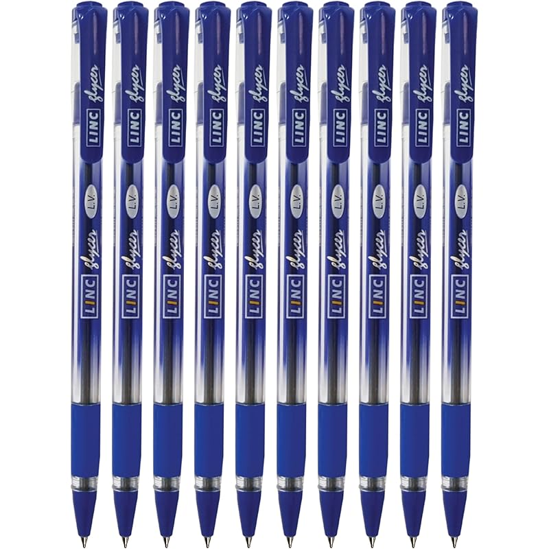 Linc Glycer (0.6 mm) Ball Pen, Blue, (15pcs) Pack of 5 синій
Linc Glycer (0.6 mm) Ball Pen, Blue, (15pcs) Pack of 5 синій