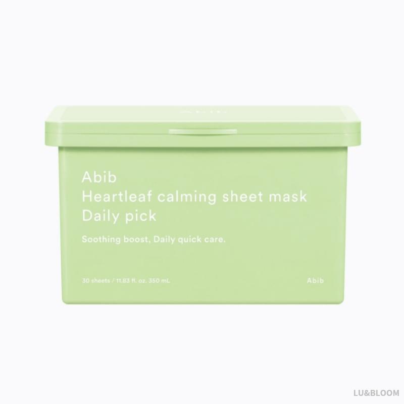 ABIB Heartleaf Calming Sheet Mask Daily Pick 30 Sheets (+Free gift)
ABIB Heartleaf Calming Sheet Mask Daily Pick 30 Sheets (+Free gift)