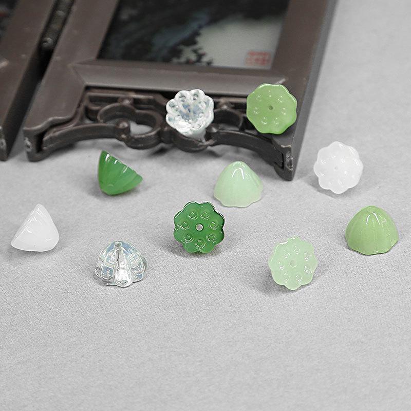 Lotus Pod Hairpin: Ancient Style, Imitation Jade, Lotus Pod Jewelry Loose Beads, DIY Glass Earring Materials
Lotus Pod Hairpin: Ancient Style, Imitation Jade, Lotus Pod Jewelry Loose Beads, DIY Glass Earring Materials