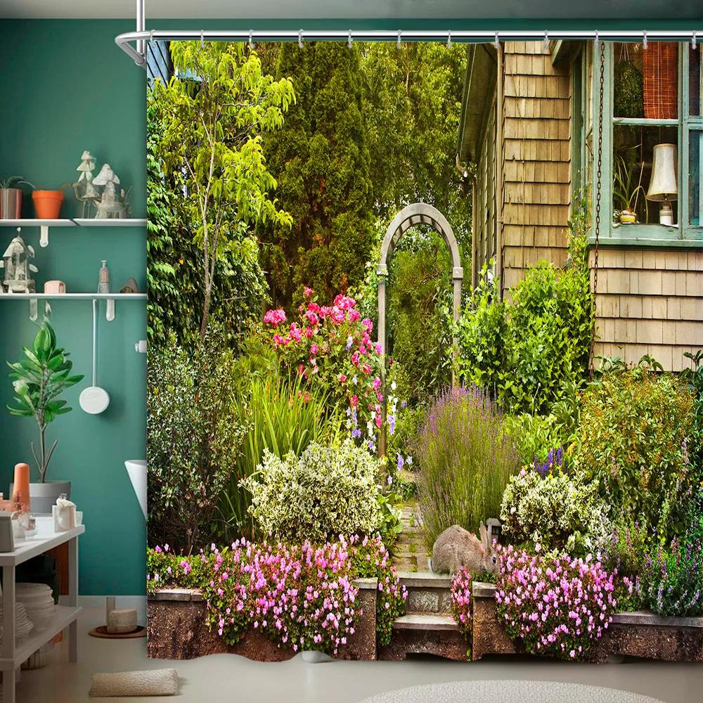 Garden Scenery Shower Curtain European Flower Plant Streetscape Nature Landscape Outdoor Polyester Fabric Bathroom Decor Curtain 120x180cm-47x70in
Garden Scenery Shower Curtain European Flower Plant Streetscape Nature Landscape Outdoor Polyester Fabric Bathroom Decor Curtain 120x180cm-47x70in