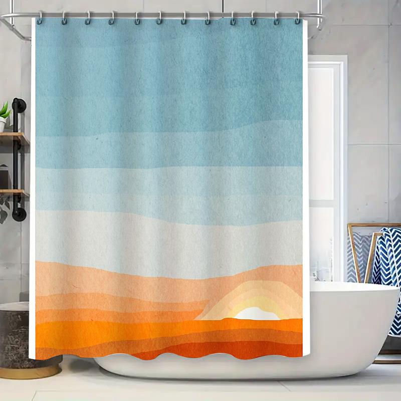 Coastal Shower Curtain Beach Sunset Ocean Wave Bathroom Decor Tropical Sea Landscape Waterproof Fabric Panel W60H190(CM)-1 Pcs
Coastal Shower Curtain Beach Sunset Ocean Wave Bathroom Decor Tropical Sea Landscape Waterproof Fabric Panel W60H190(CM)-1 Pcs