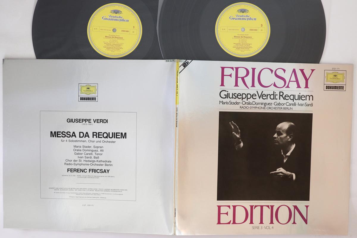 LP Record FERENC FRICSAY - Verdi Messa Da Requiem 2721171 DEUTSCHE GRAMMO Germany Classical Used
LP Record FERENC FRICSAY - Verdi Messa Da Requiem 2721171 DEUTSCHE GRAMMO Germany Classical Used