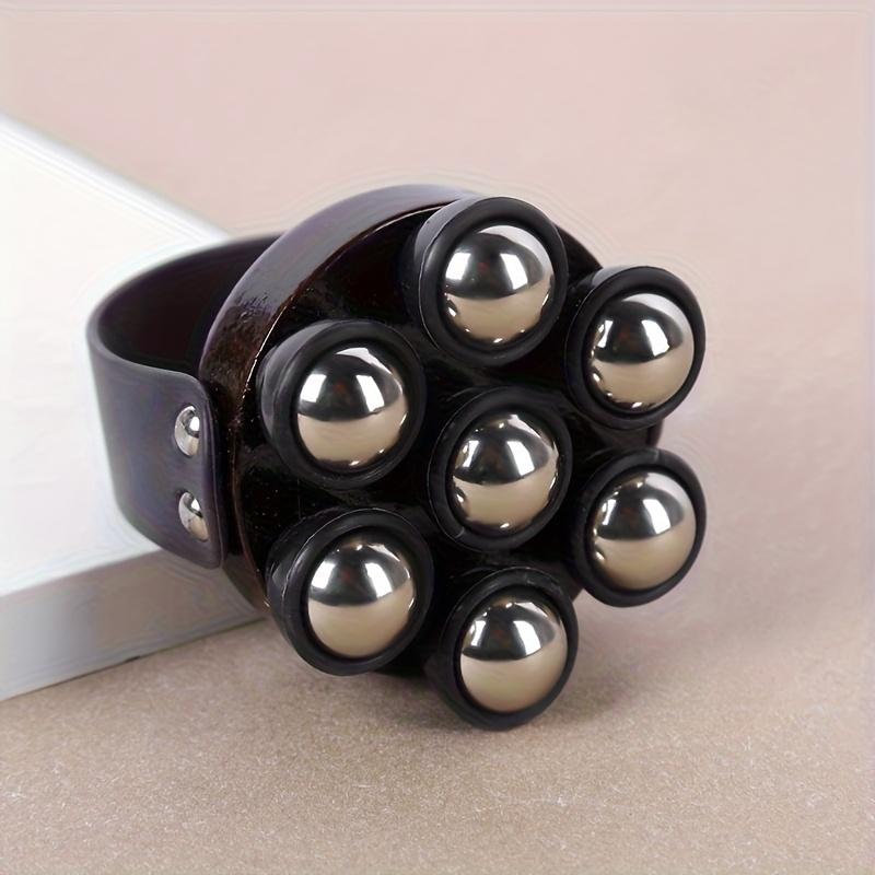 Handheld Adjustable Speed Metal Ball Massager Wooden Design Suitable for Muscle and Meridian Stimulation
Handheld Adjustable Speed Metal Ball Massager Wooden Design Suitable for Muscle and Meridian Stimulation
